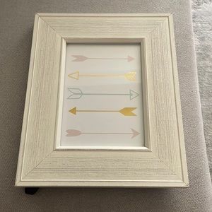 Framed arrow print